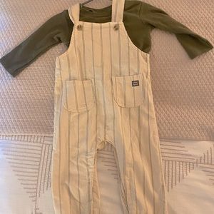 Corduroy overall Set